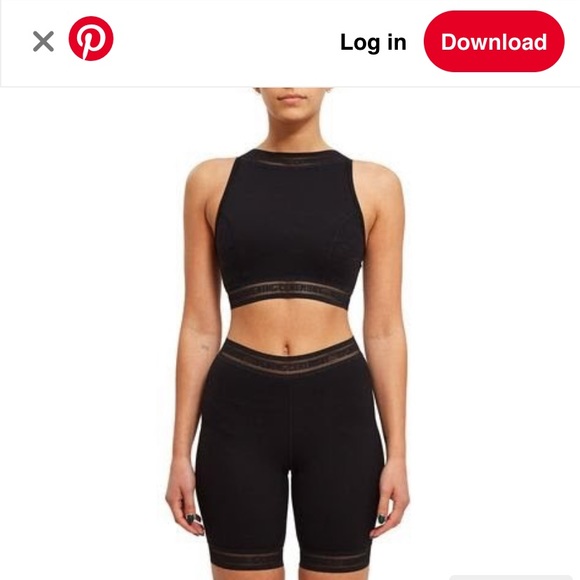 Opening Ceremony Pants - Opening ceremony biker short and matching crop set